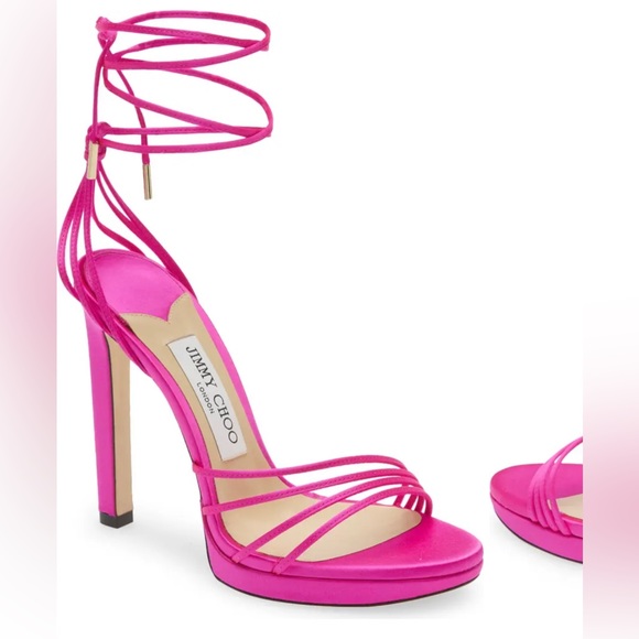 JIMMY CHOO Anita 120 Satin Heel - Picture 2 of 13